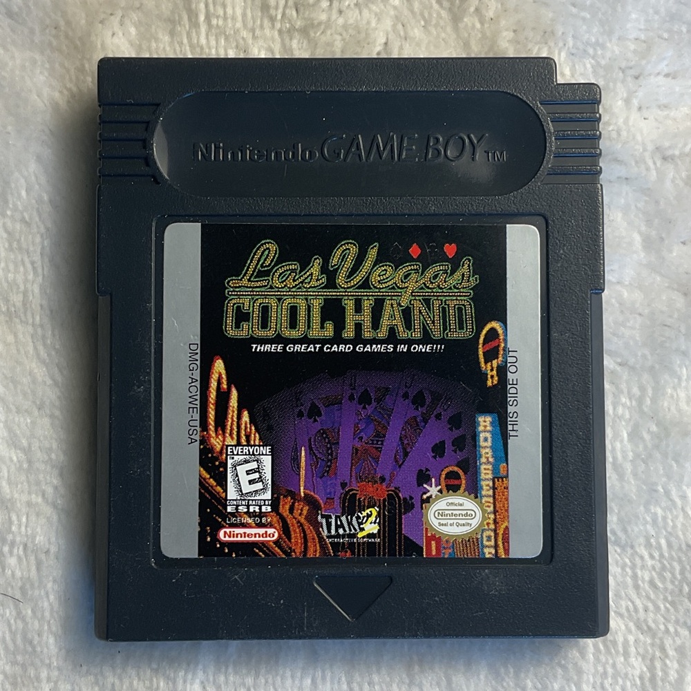 Nintendo Game Boy Las Vegas Cool Hand Cartridge - Black